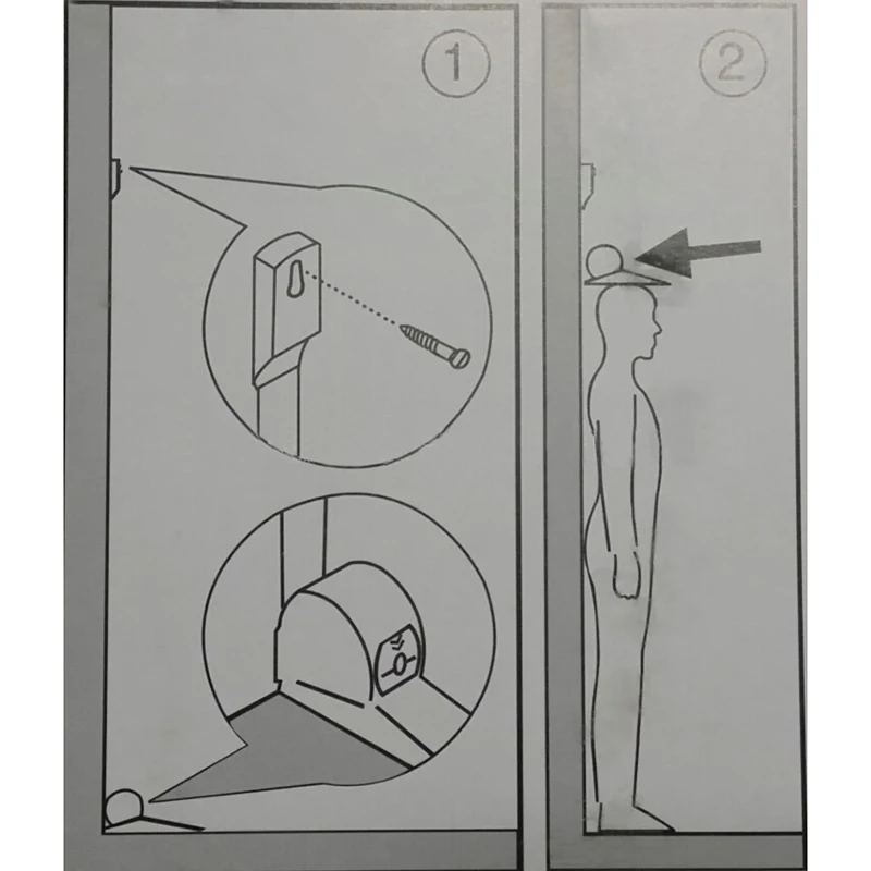 Бесплатная доставка 220 см рост стержень настенные метровой высоты Детская stadiometers