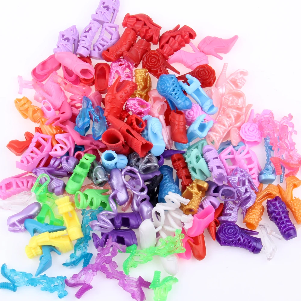 Ucanaan Toys случайный выбор 30 пар обуви модные цветные аксессуары обувь сандалии на