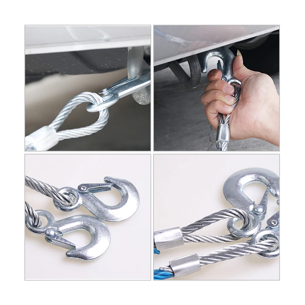 Буксировочный трос для автомобиля 5 тонн 4 м|Буксировочные тросы| |