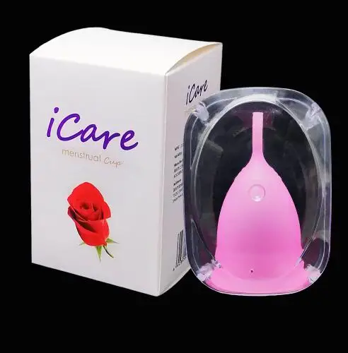 1 PC Pink Менструальная чашка Copa Сделано в США тампон и подушечка альтернатива женской гигиены продукт силиконовая менструальная Чашка мягкая запатентованная конструкция - Цвет: 1 PC Pink