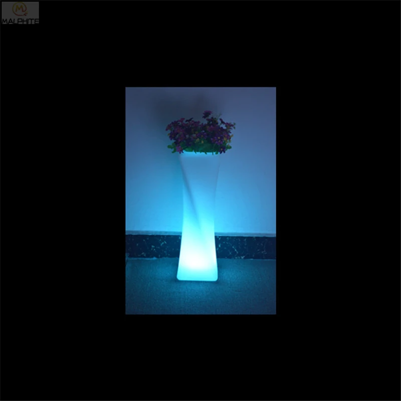 Светодиодный цветочный горшок, стоячий светильник, стоячий светильник для бара, кафе, цветной пульт дистанционного управления, промышленный декоративный ландшафтный светильник, светильники