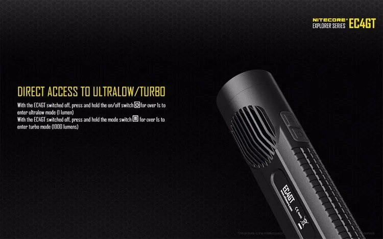 Nitecore EC4GTS фонарь-черный