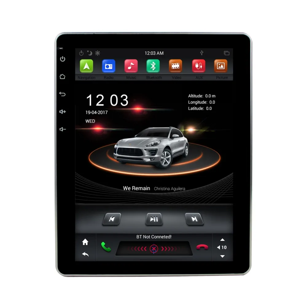 Универсальный 9," 1024*768 2 Din Тесла Тип Android 8,1 PX6 DVD мультимедиа плеер gps-навигация Авторадио dvd-плеер
