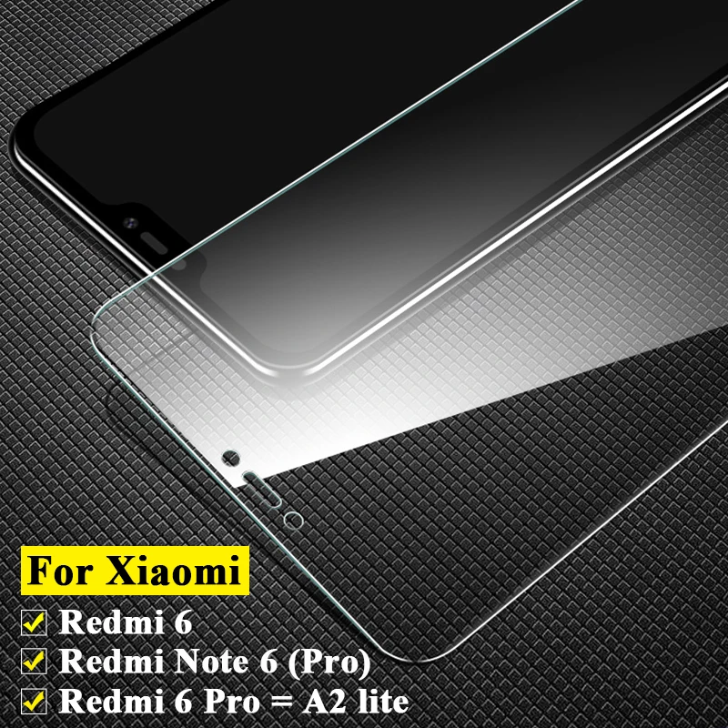 Защитное стекло для экрана xiaomi redmi note 6 pro a2lite закаленное защиты a2lite|Защитные