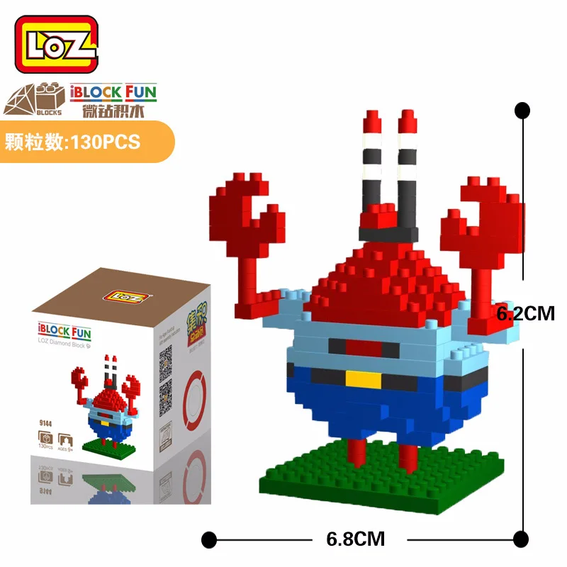 LOZ Diamant Blocs de Construction Jouets Capitaine Abs Mini Briques Assemblage Micro Nano Kawaii Construction|Блочные