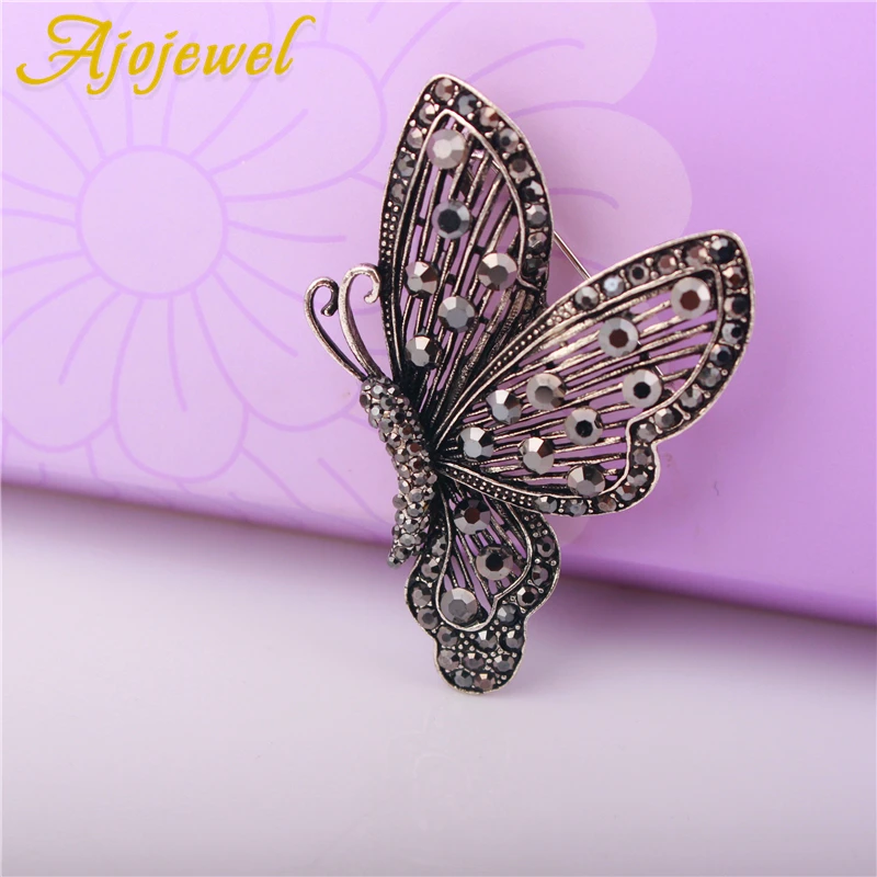 Ajojewel новая бабочка женская брошь на булавке винтажный старинный костюм ювелирные изделия Броши для женщин подарок на вечеринку