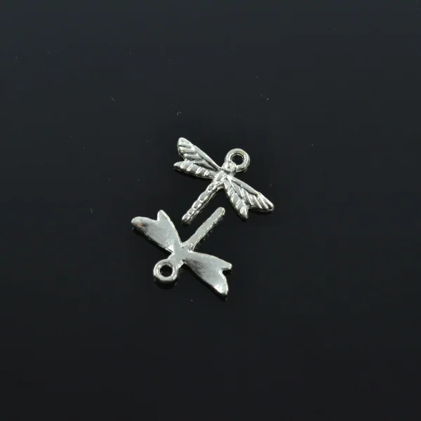 Посеребренные подвески в виде стрекозы 40 шт. сплав для браслета ожерелья