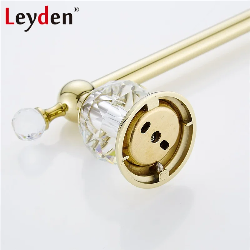 Leyden роскошный держатель для полотенец ванной комнаты Хрустальный золотой