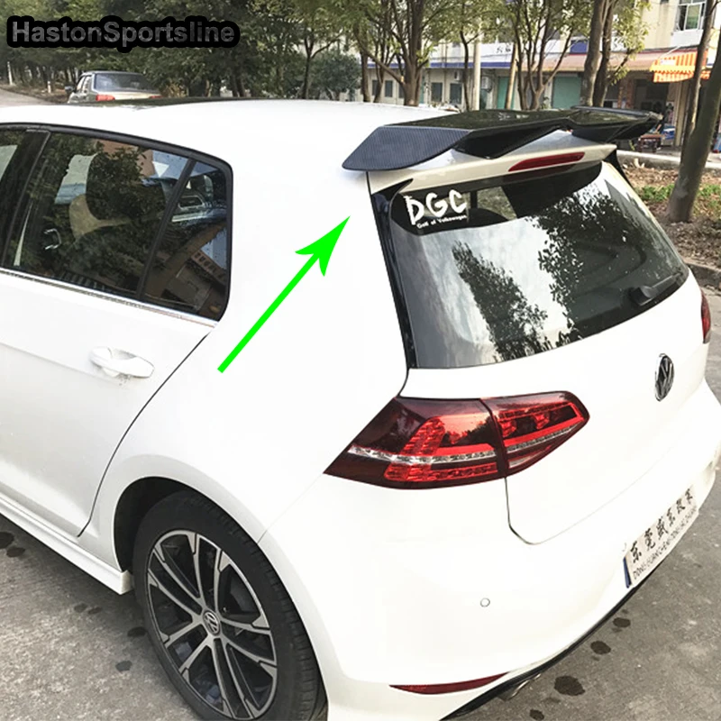 Golf 7 MK7 Revozport Стиль углеродного волокна авто спойлер на крыше автомобиля крыло для Volkswagen VW Golf VII Golf7 GTI R только в том случае