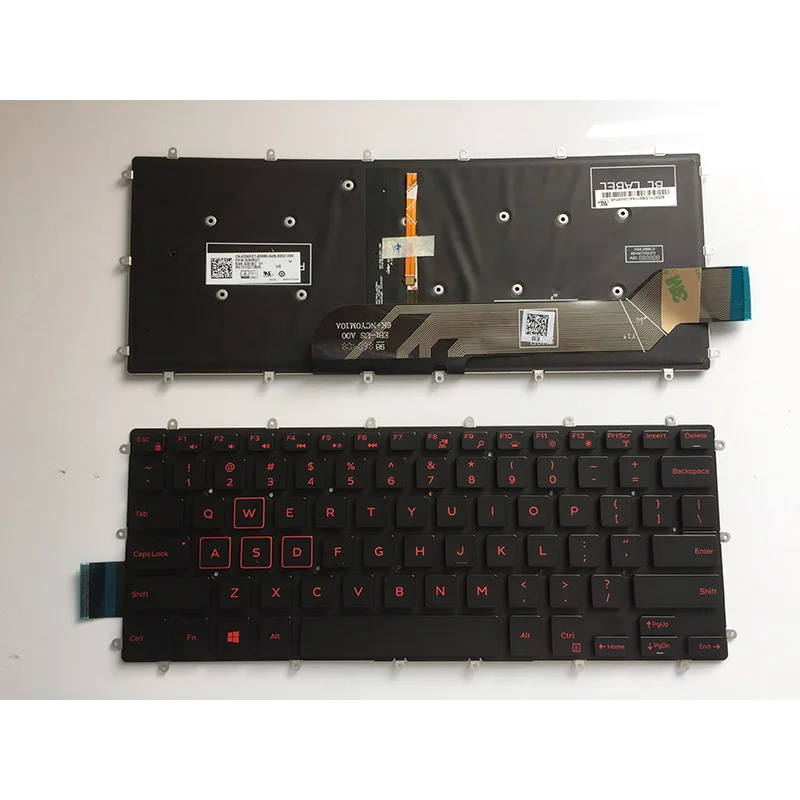 Новая американская красная/белая клавиатура для DELL Vostro 14 5468 5471 Клавиатура