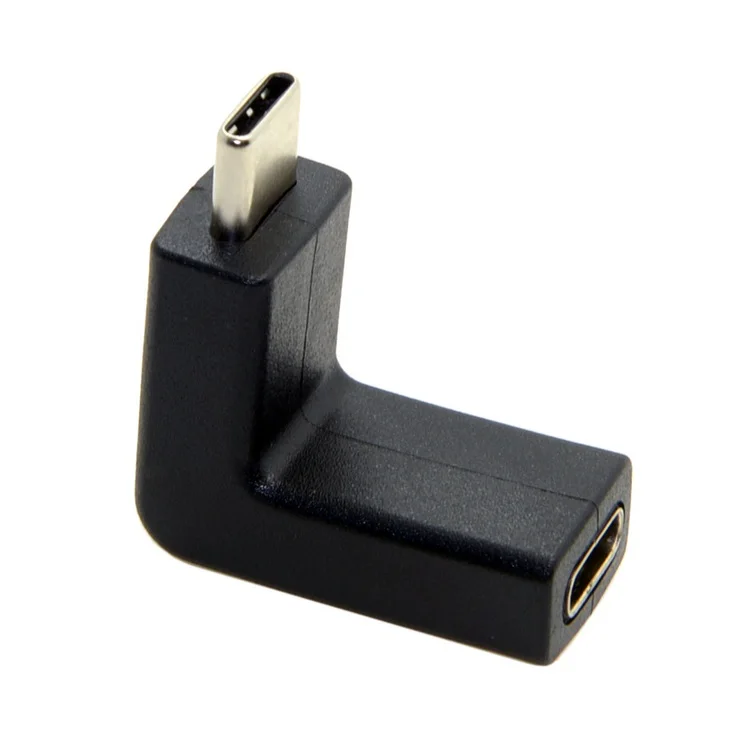 

2017 New Elbow design 10Gbps 90 Degree Right Angled USB 3.1 Type C type-c Male to Female Extension USB-C Adapter angle Connector
