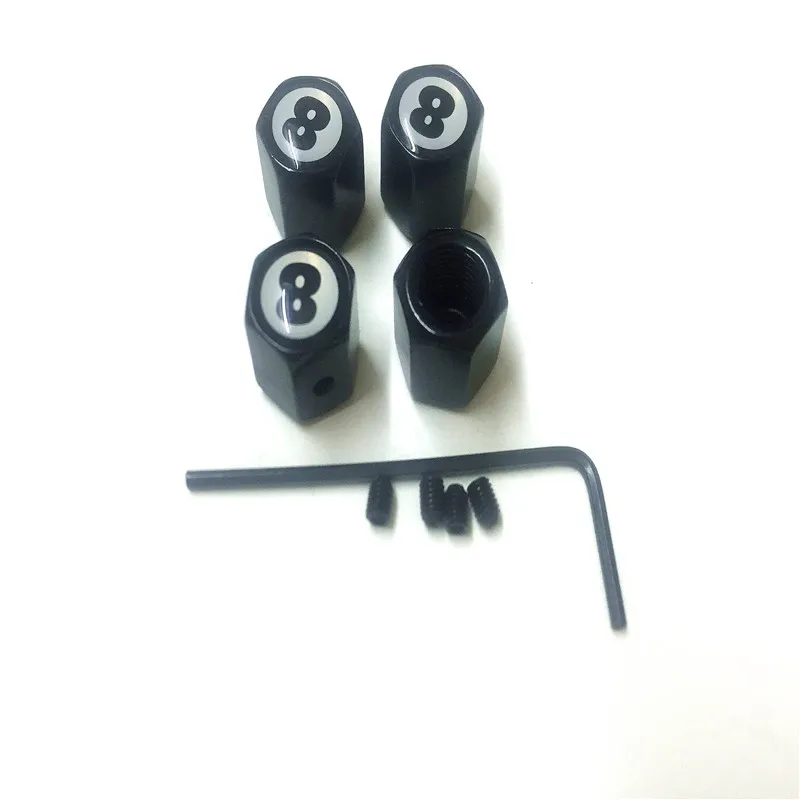 Автомобильный Стайлинг Черный No.8 логотип Противоугонный значок колпачок