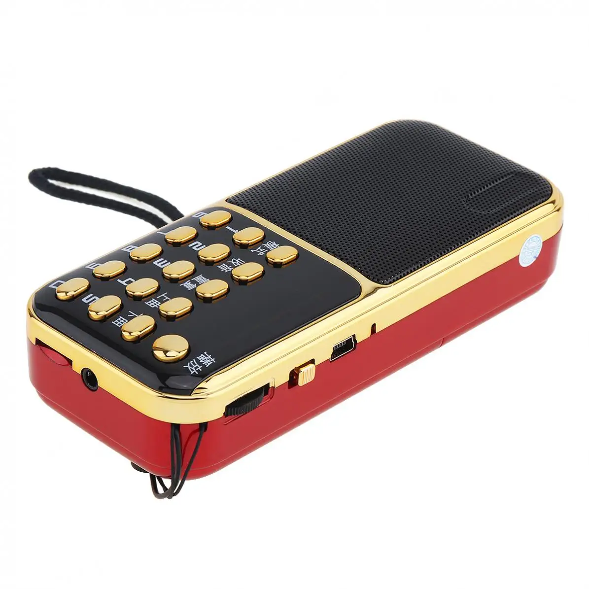 Портативное радио E12 мини-аудиокарта динамик FM-радио с разъемом для наушников 3 5