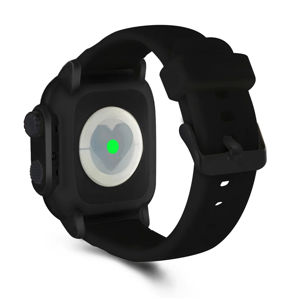Силиконовый ремешок с спортивным водонепроницаемым чехлом чехол для Apple Watch SE Band