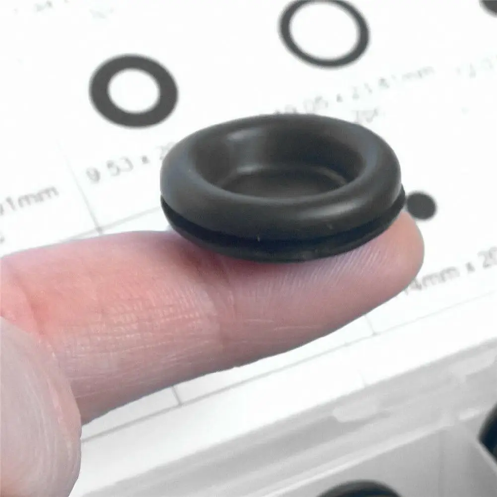 125 шт. черная резиновая прокладка для межсетевого экрана набор стопорных колец