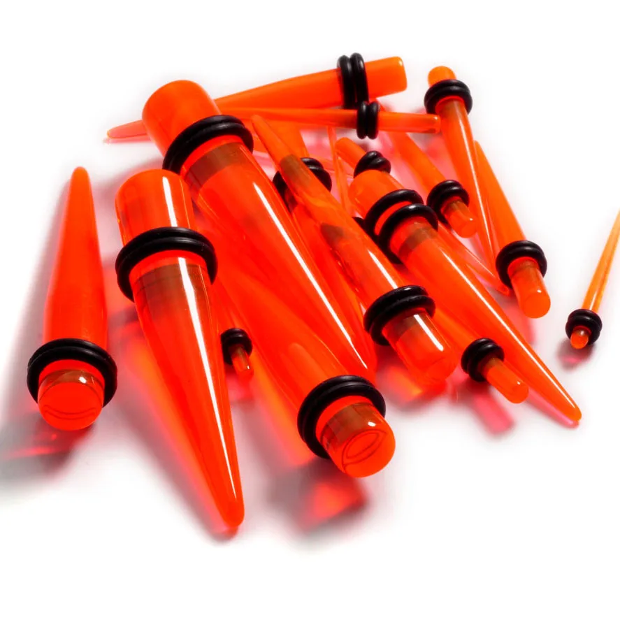 18 шт Панк акриловые разъемы и тоннелей сужается беруши датчик Растяжка Комплект