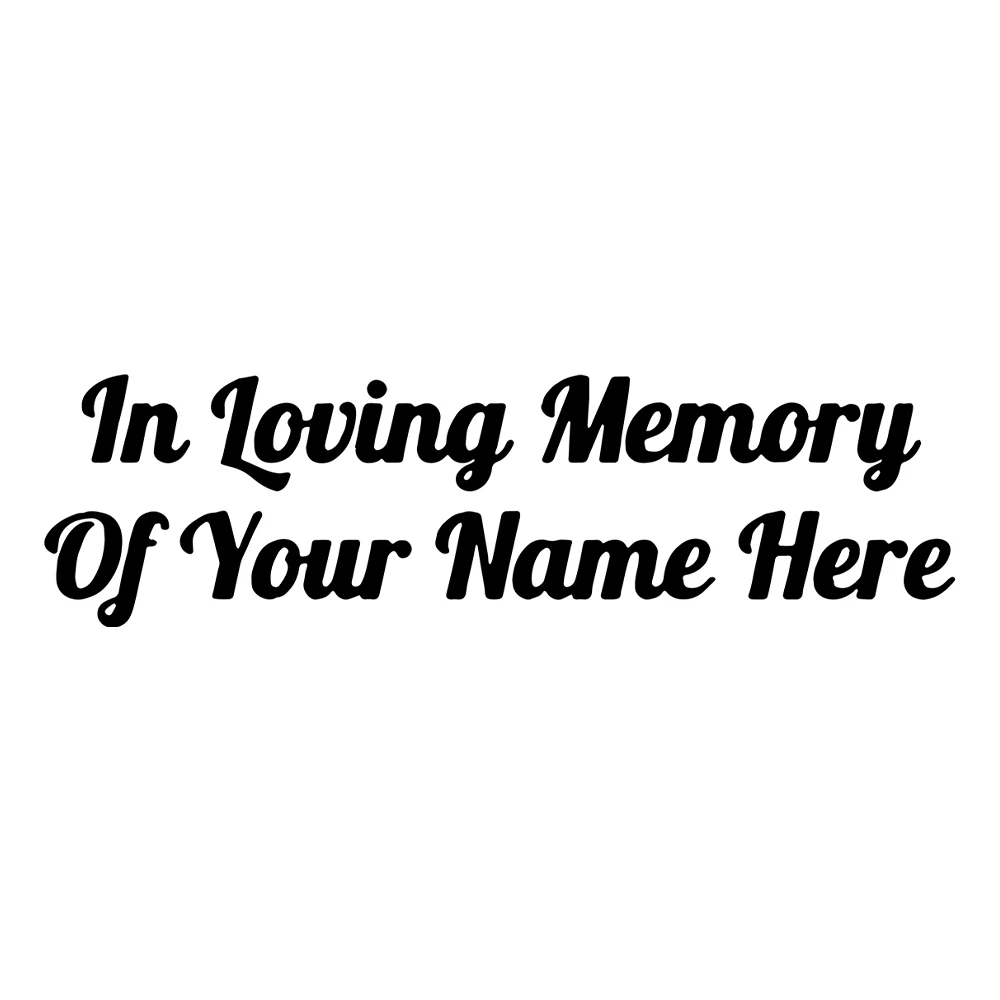 18*5 см в любящей памяти ваше имя здесь автомобильные наклейки и на окна виниловая