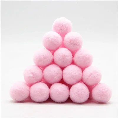 13 pink 30 г(30 шт.) помпон 30 мм смешанный разноцветный DIY мягкие шарики-Помпоны для украшения дома свадьбы для шитья на ткани аксессуары - Цвет: 13 pink