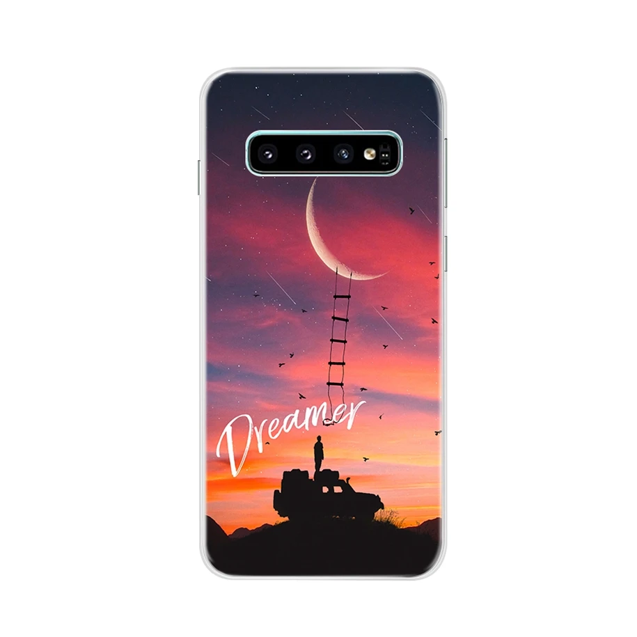 Чехол для Samsung Galaxy S10 силиконовый мягкий чехол накладка S10E чехлы телефонов Plus Lite S