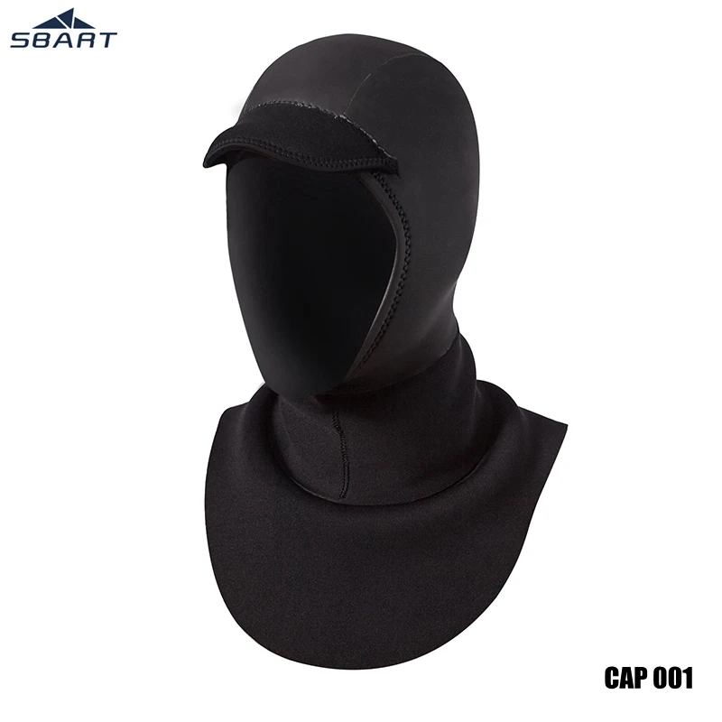 cap 001 SBART 3 мм Неопреновая шапка для подводного плавания и подводного плавания, маска для лица, водонепроницаемая теплая шапочка для подводной охоты - Цвет: cap 001