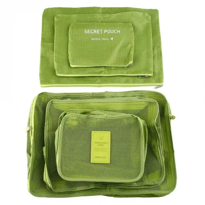 6 Pcs Clothes Storage Bags Packing Cube Traveling Home Clothing Organizer Set 669