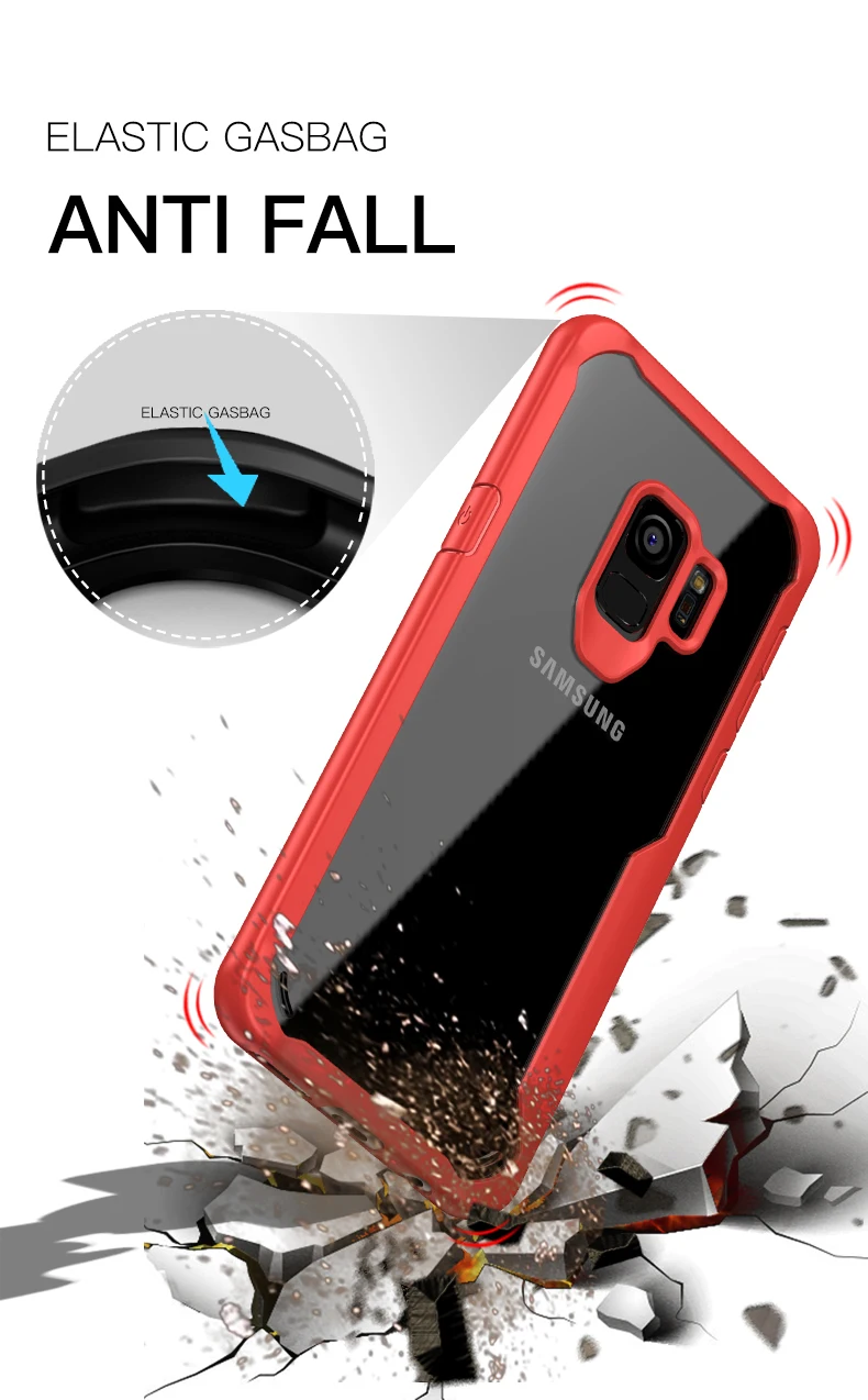 Прозрачный противоударный чехол для телефона для samsung Galaxy M10 M20 M30 A70 A50 A40 A30 A20E A2 J2 Core S8 S9 S10 плюс армированный мягкий чехол Funda