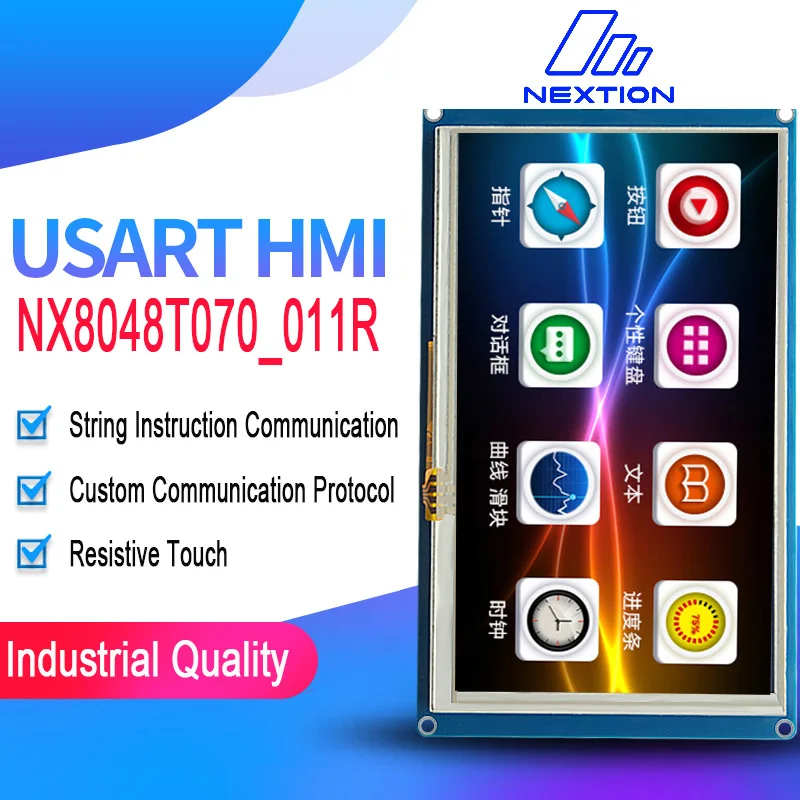 7," NX8048T070 Nextion Basic HMI Smart USART UART серийный резистивный сенсорный TFT ЖК-модуль панель дисплея для Arduino RaspBerry Pi