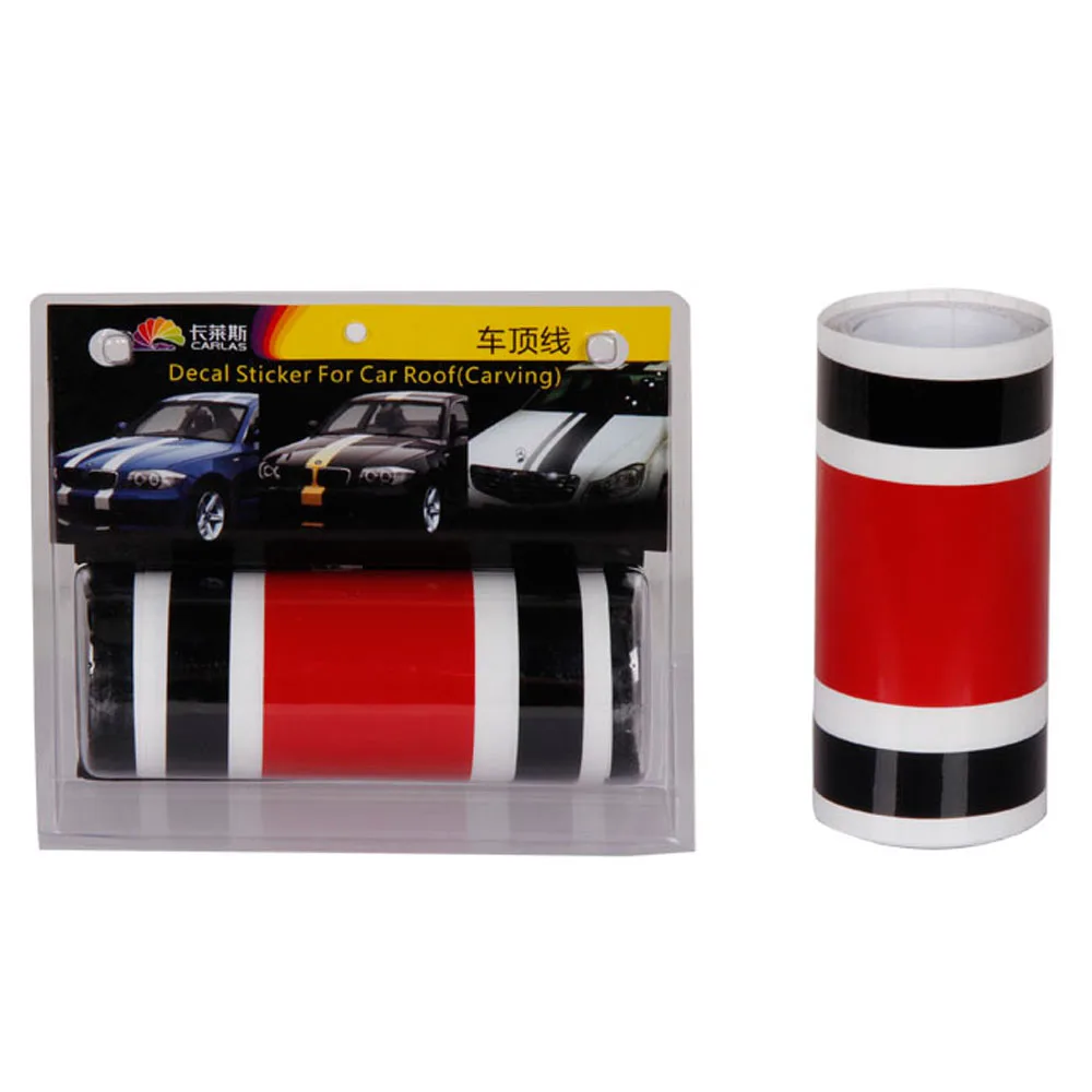 Автомобильные виниловые наклейки с капюшоном 20 см * 450 в гоночную полоску|sticker racing