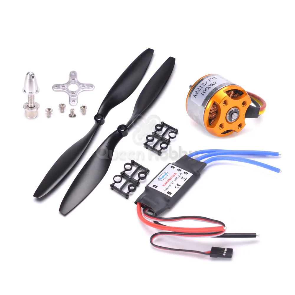 A2212 1045 кв бесщеточный мотор с внешним ротором + 30A ESC пропеллер (1 пара) набор