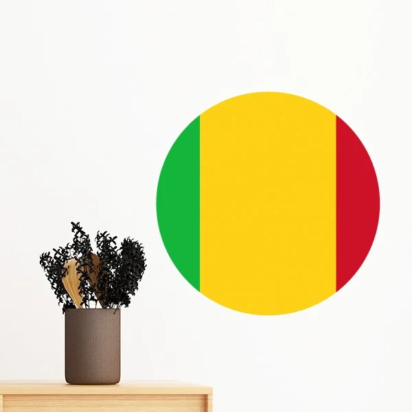 Mali Africa National Emblem Removable Wall Sticker Art Decals Mural DIY Wallpaper for Room Decal | Дом и сад