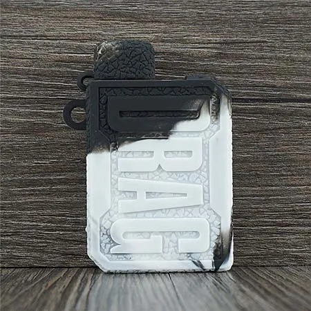 Black white Текстурный чехол для Voopoo drag nano pod kit электронная сигарета силиконовый чехол рукав обертывание шеллак гель - Цвет: Black white