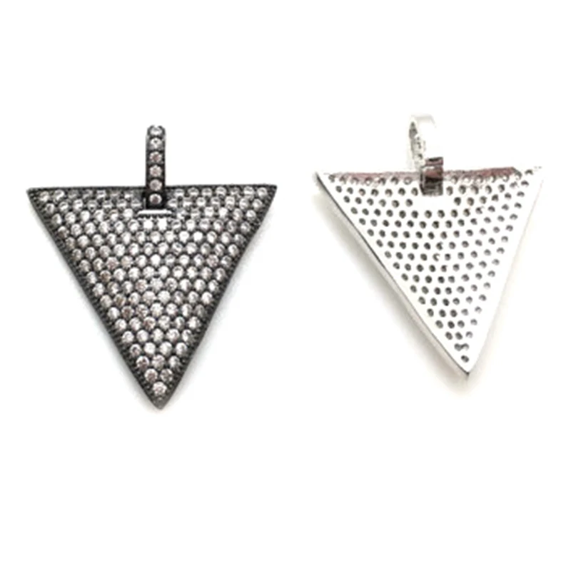 Новые микро проложить CZ Спайк собака бирка Подвески с залогом посеребренные