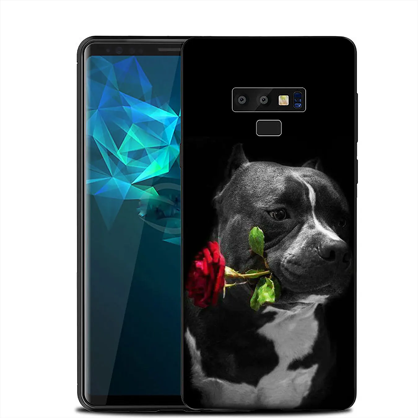 IYICAO питбулл прекрасный собачий питбуль черный мягкий чехол для Samsung Galaxy A6 Plus A9 A8 A7