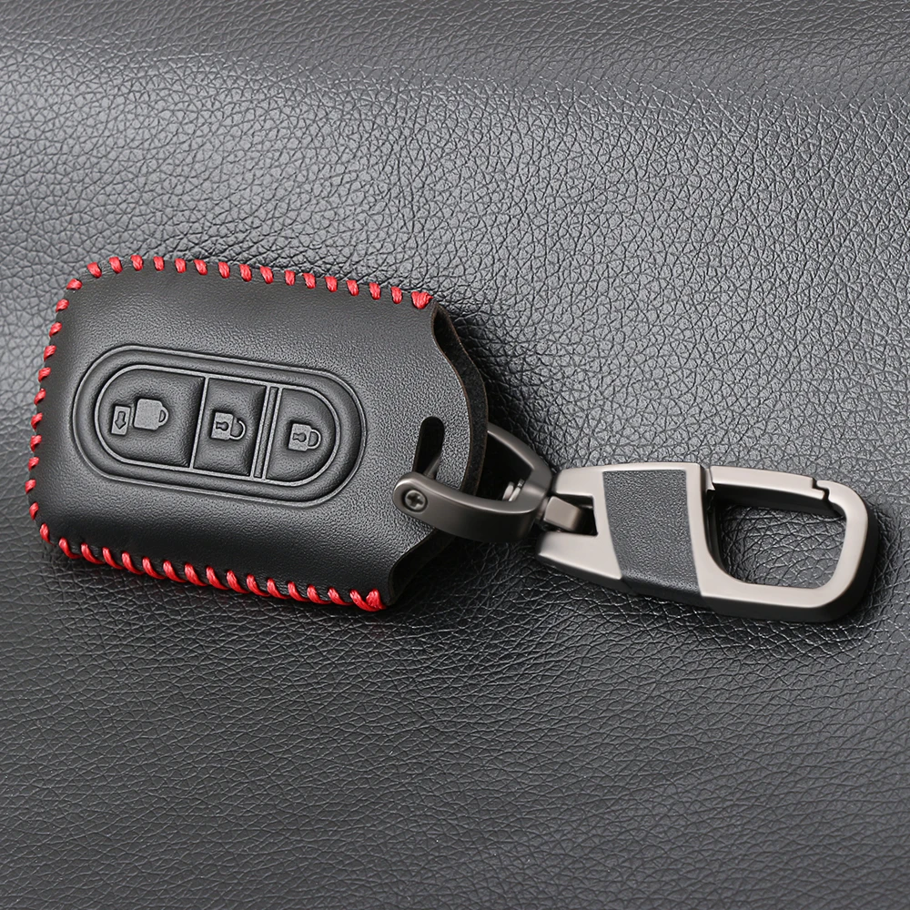 Кожаный чехол для автомобильного ключа брелок мужчин Nissan Duke MICRA QASHQAI JUKE X Trail NAVARA