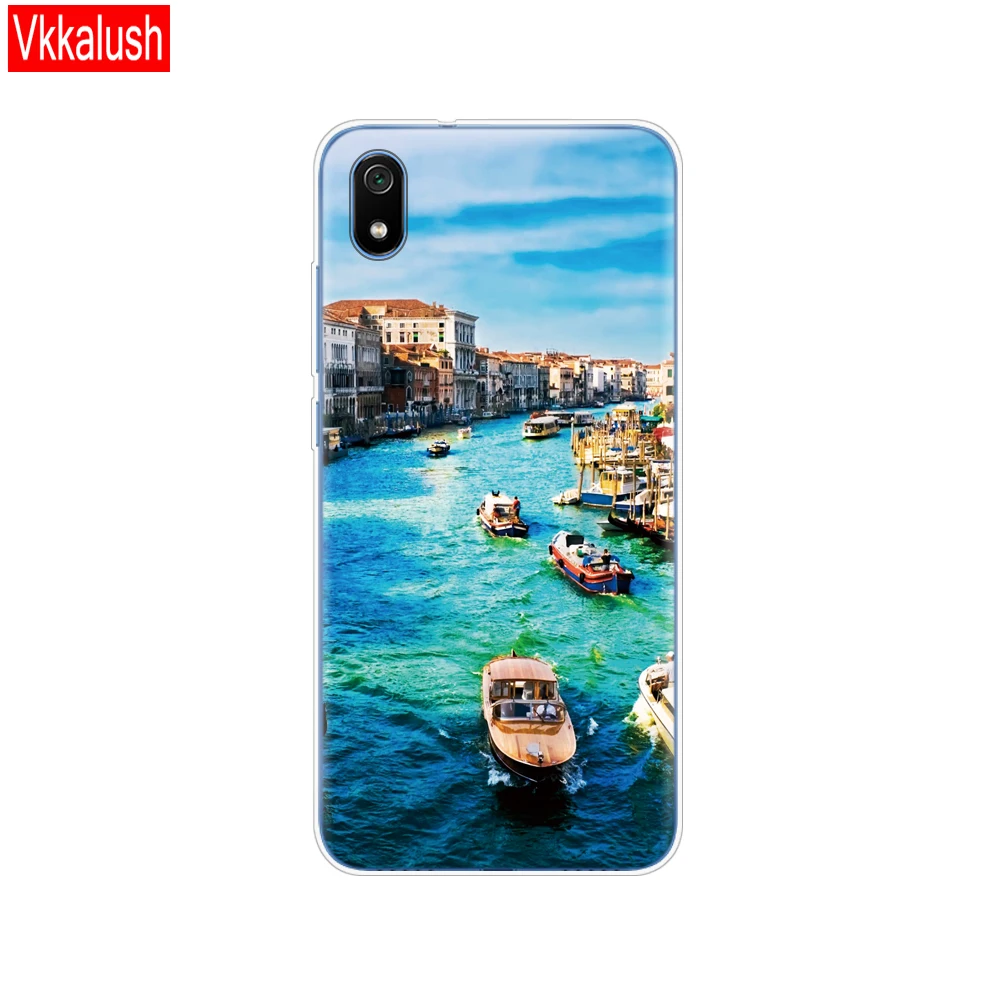 80033 Силиконовый чехол для Xiaomi Redmi 7a, чехол s, полная защита, мягкая задняя крышка из ТПУ для Redmi 7 A, чехол-бампер для телефона - Цвет: 80033