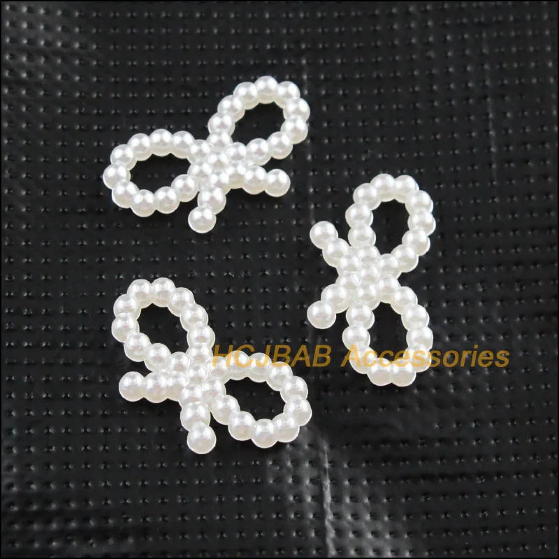 150 новые шармы бантики акриловые пластиковые соединители подвески жемчужный