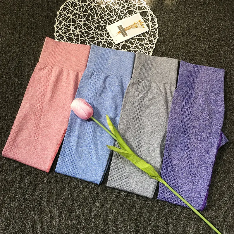 ATHVOTAR бесшовное для тренировки Леггинсы с высокой талией повседневные волнистые