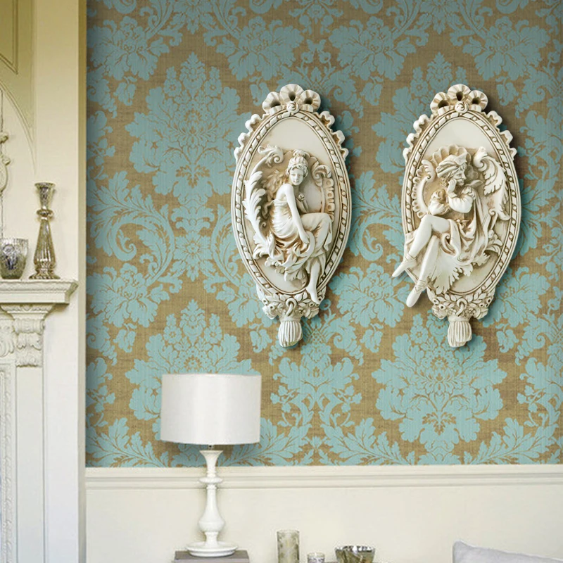 Винтажная скульптура из смолы статуя ангела украшения на стену украшение для