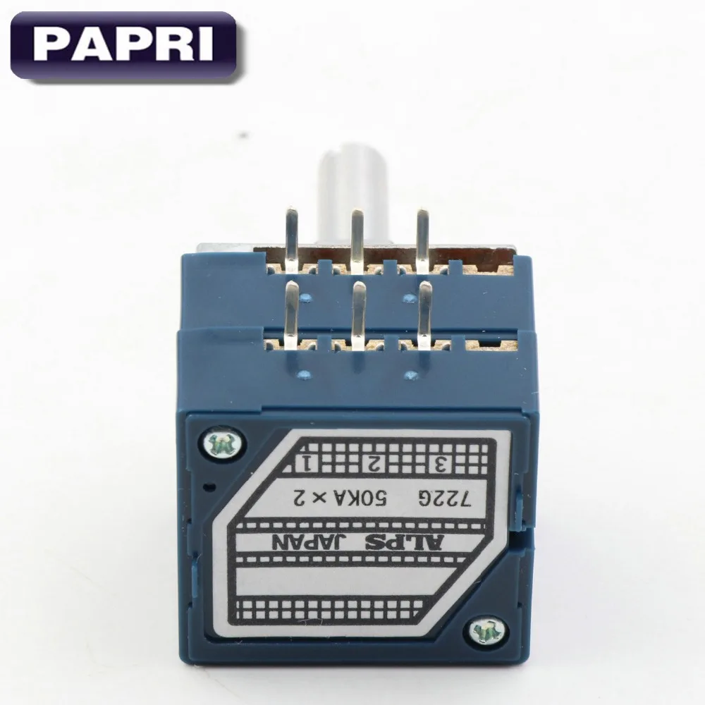 

PAPRI 1 шт. 2x50KA Япония ALPS RK27 Тип стерео регулятор громкости журнала усилитель звуковой трубки 6 мм