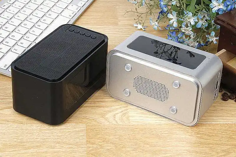 Bdf Портативный Bluetooth Динамик S61 время Дисплей и будильник Беспроводной стерео