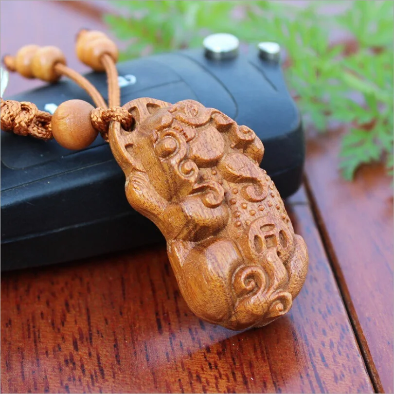 1 шт. высокое качество китайский животный резной брелок для ключей ювелирные