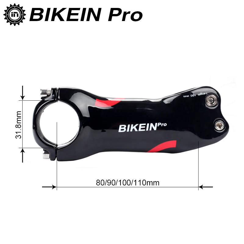 Сверхлегкий Горный велосипед BIKEIN Pro 80/90/100/110 мм углеродный руль UD + 6/17 градусов