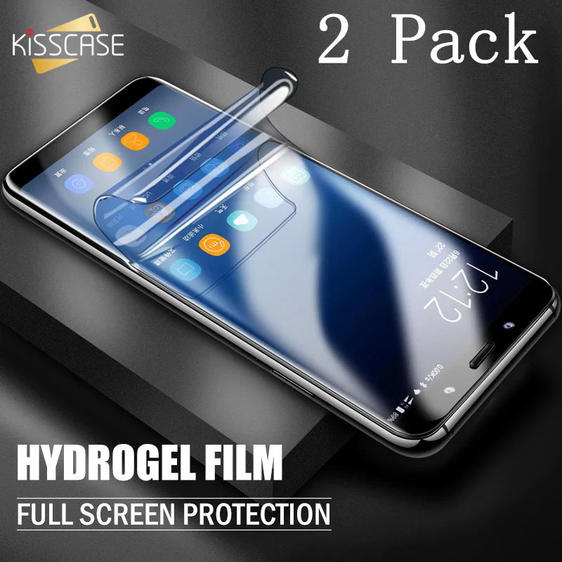 KISSCASE 2 упаковка мягкая Передняя пленка для Samsung S9 S8 Plus S7 Edge изогнутая прозрачная