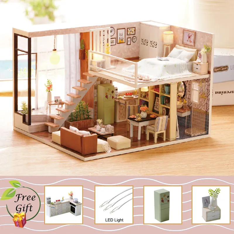 L20A Cutebee кукольный дом мебель миниатюрный кукольный домик DIY миниатюрный дом игрушки для детей наклейки DIY кукольный домик I - Цвет: L20A