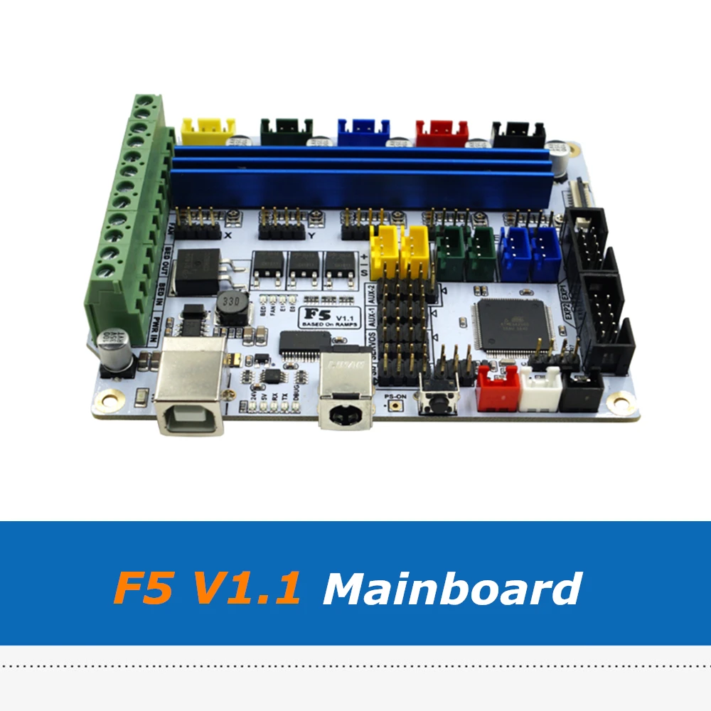 Плата 3D-принтера F5 V1.1 1 шт. на основе ATMEGA2560 Замена материнской платы MKS BASE 4 и Ramps |