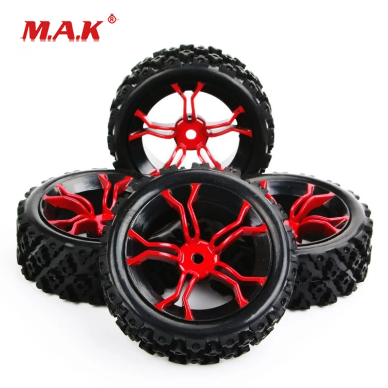4 шт./компл. 1/10 весы раллийные шины и обода колеса с 6 мм смещение 12 Hex fit HSP HPI RC 1:10