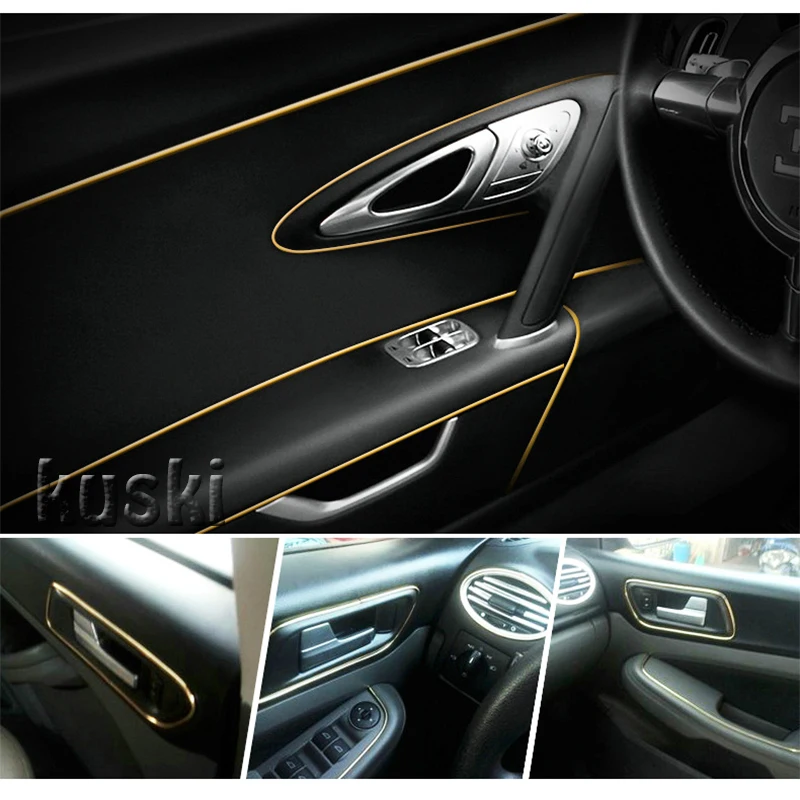 5М полоса для отделки молдингов салона автомобиля для Audi A3 A4 B6 B8 B7 B5 A6 C5 C6 Q5 A5 Q7 TT A1 S3 S4 S5 S6 S8 Saab 9-3 9-5 93 и выше.