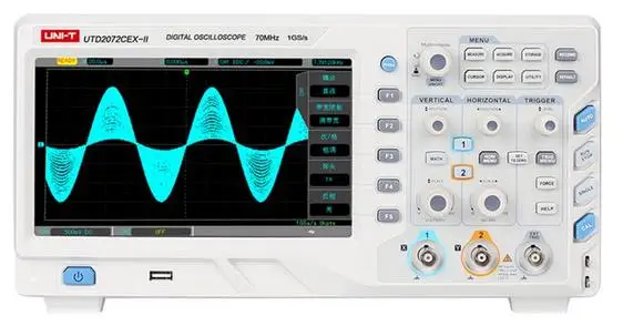 UNI-T UTD2072CEX-II 8 Inch TFT LCD Digital Storage Oscilloscope 70MHz Bandwidth 2 Channels 800X480 WVGA | Инструменты