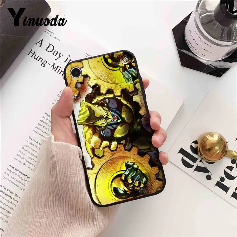 Yinuoda JoJo Необычные Приключения аниме окрашенные Телефон чехол для iPhone X XS MAX 6 6S 7 7plus