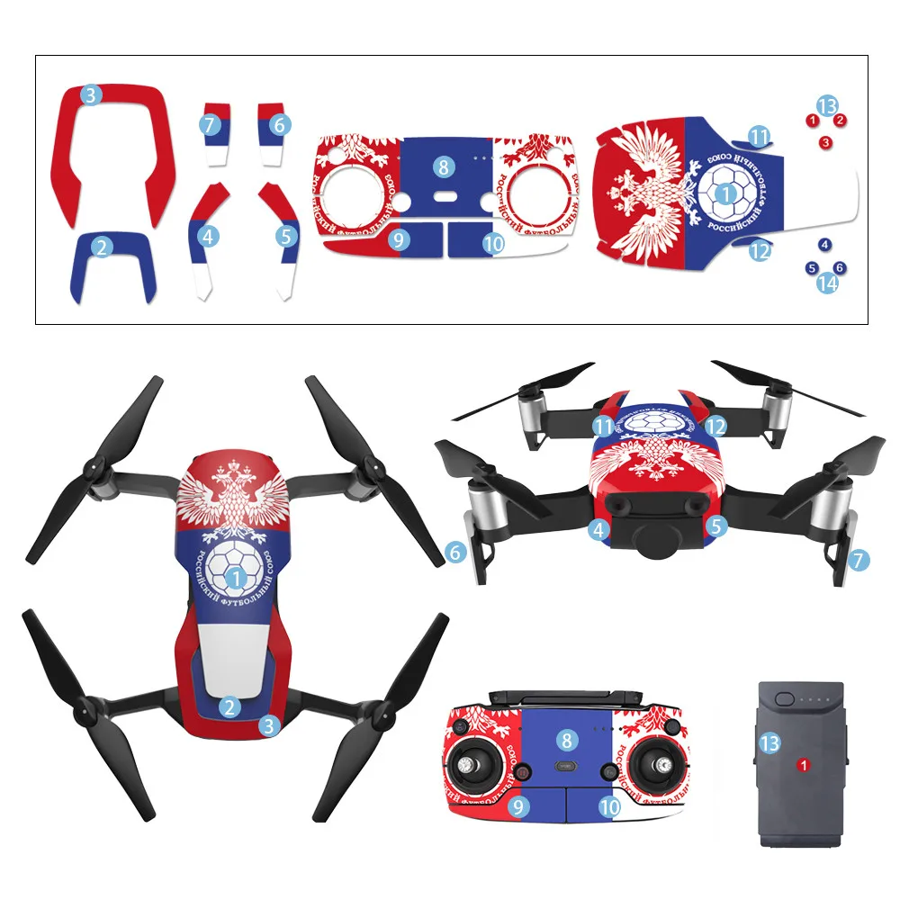 HIPERDEAL для DJI Mavic Air, игровой Дрон, наклейка s, наклейки для камеры 3 м, водонепроницаемая наклейка, защитная пленка QIY18 D3S